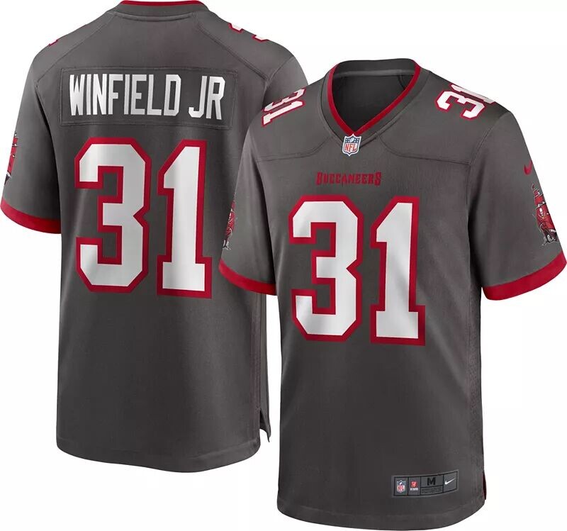 Мужская футболка Nike Tampa Bay Buccaneers Antoine Winfield Jr. #31 Pewter Alternate Game
Мужская футболка Nike Tampa Bay Buccaneers Antoine Winfield Jr. #31 Pewter Alternate Game
