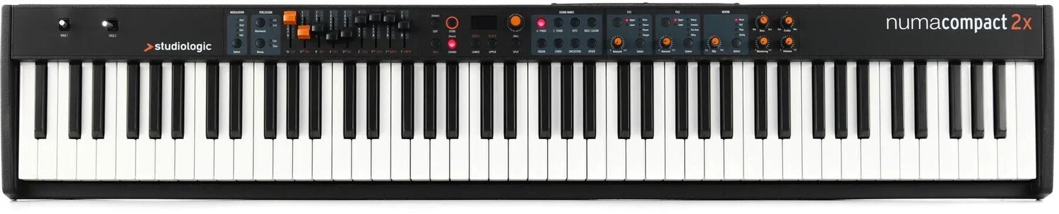 Полувзвешенная клавиатура Studiologic Numa Compact с двумя 88 клавишами и послекасанием
Полувзвешенная клавиатура Studiologic Numa Compact с двумя 88 клавишами и послекасанием