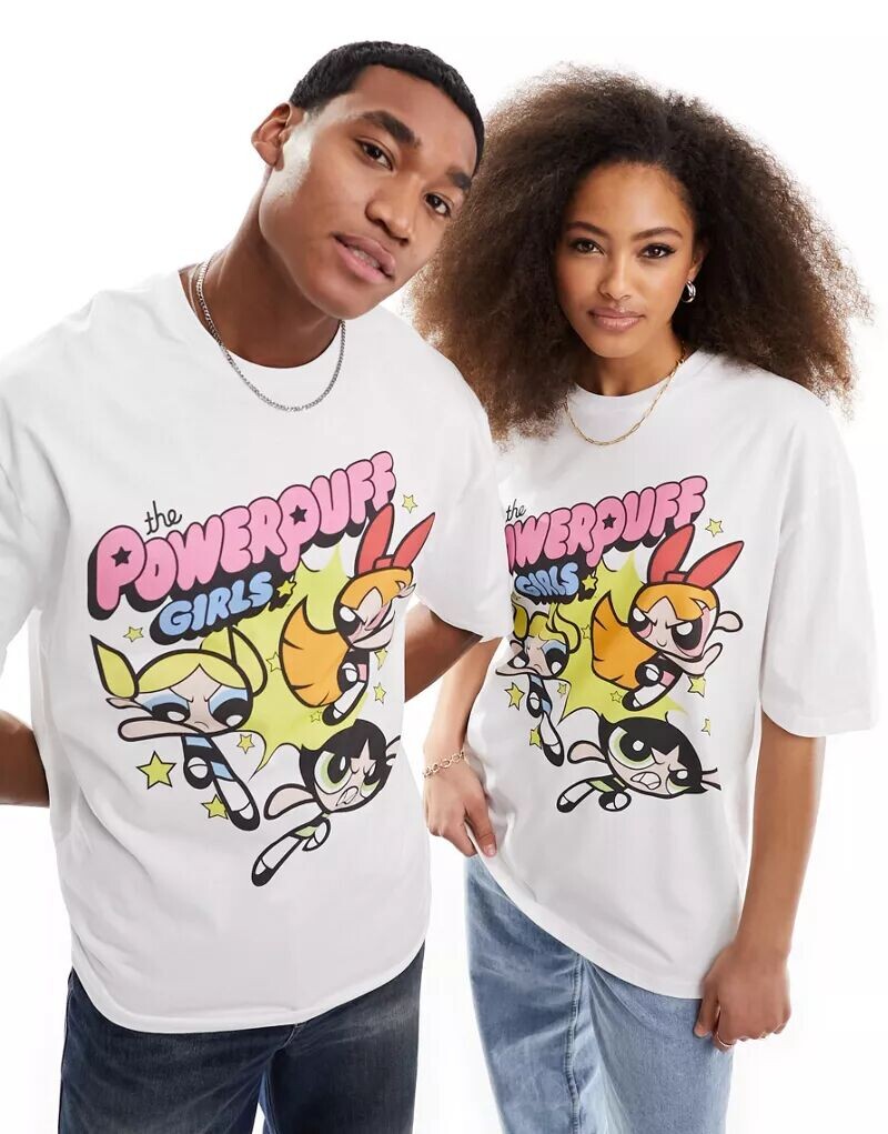 Белая объемная футболка унисекс с графическим лицензией и принтом The Powerpuff Girls ASOS
Белая объемная футболка унисекс с графическим лицензией и принтом The Powerpuff Girls ASOS