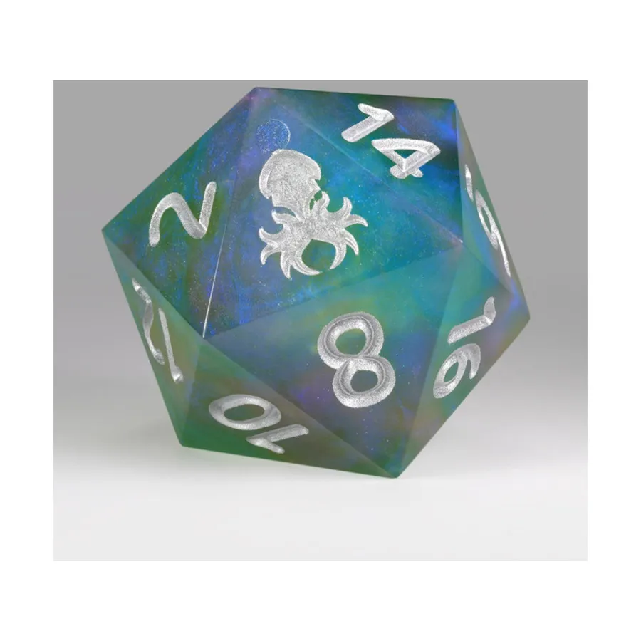 Полированная острая кромка 55 мм d20 - Prawject 25, Oversized D20's (Kraken Dice)
Полированная острая кромка 55 мм d20 - Prawject 25, Oversized D20's (Kraken Dice)