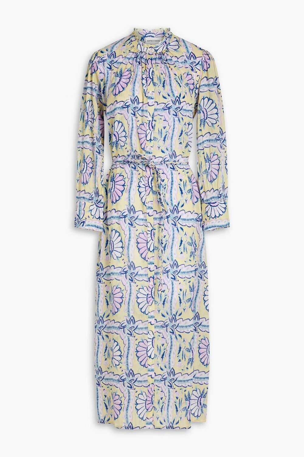 Платье-рубашка миди из хлопковой вуали с принтом Hupa Antik Batik, пастельно-желтый
Платье-рубашка миди из хлопковой вуали с принтом Hupa Antik Batik, пастельно-желтый