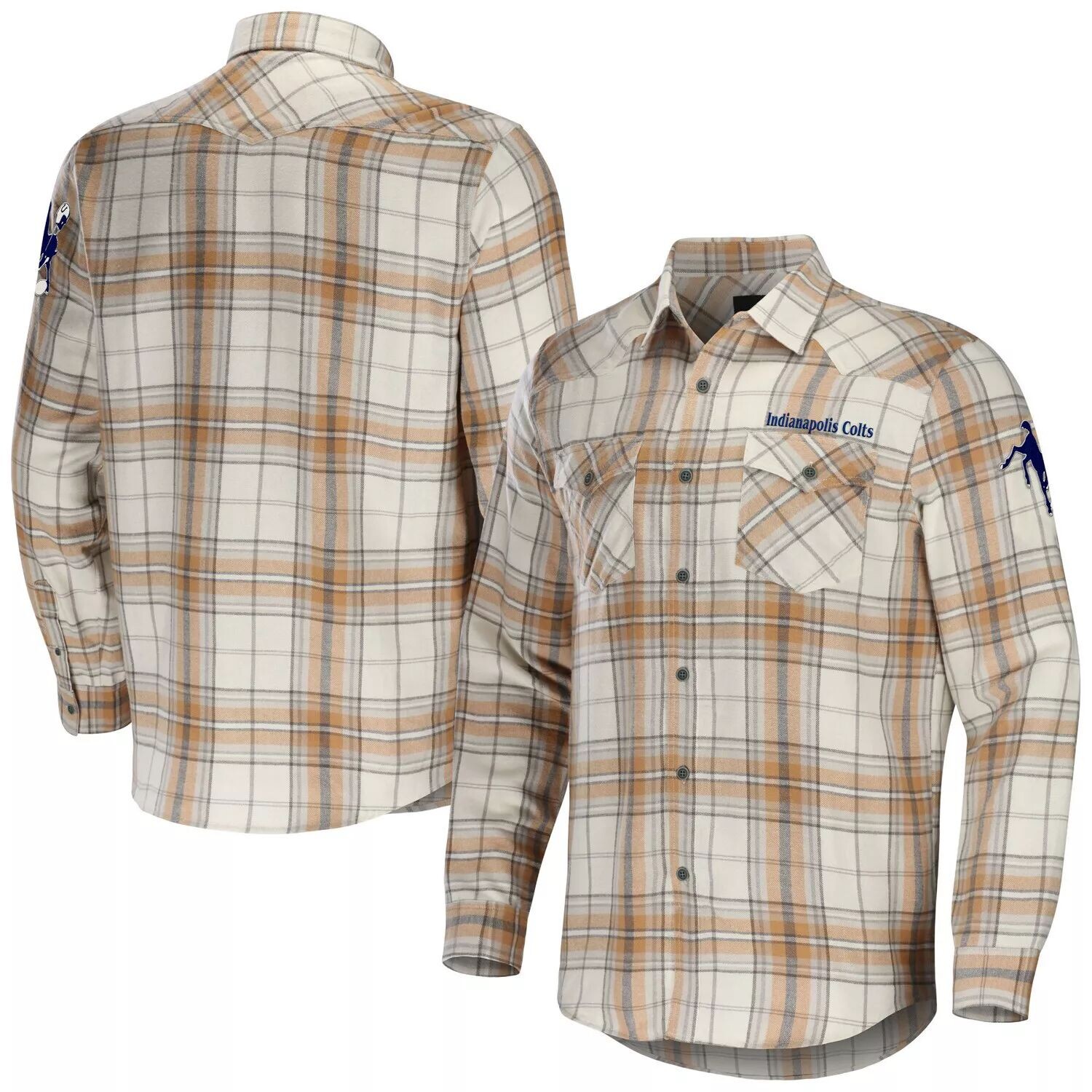 Мужская коллекция NFL x Darius Rucker от Fanatics Tan Indianapolis Colts фланелевая рубашка на пуговицах с длинными рукавами
Мужская коллекция NFL x Darius Rucker от Fanatics Tan Indianapolis Colts фланелевая рубашка на пуговицах с длинными рукавами