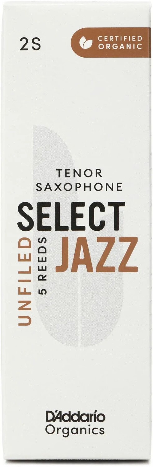 D'Addario Organics Select Jazz Необшитые трости для тенор-саксофона — 2 мягких (5 шт.)
D'Addario Organics Select Jazz Необшитые трости для тенор-саксофона — 2 мягких (5 шт.)