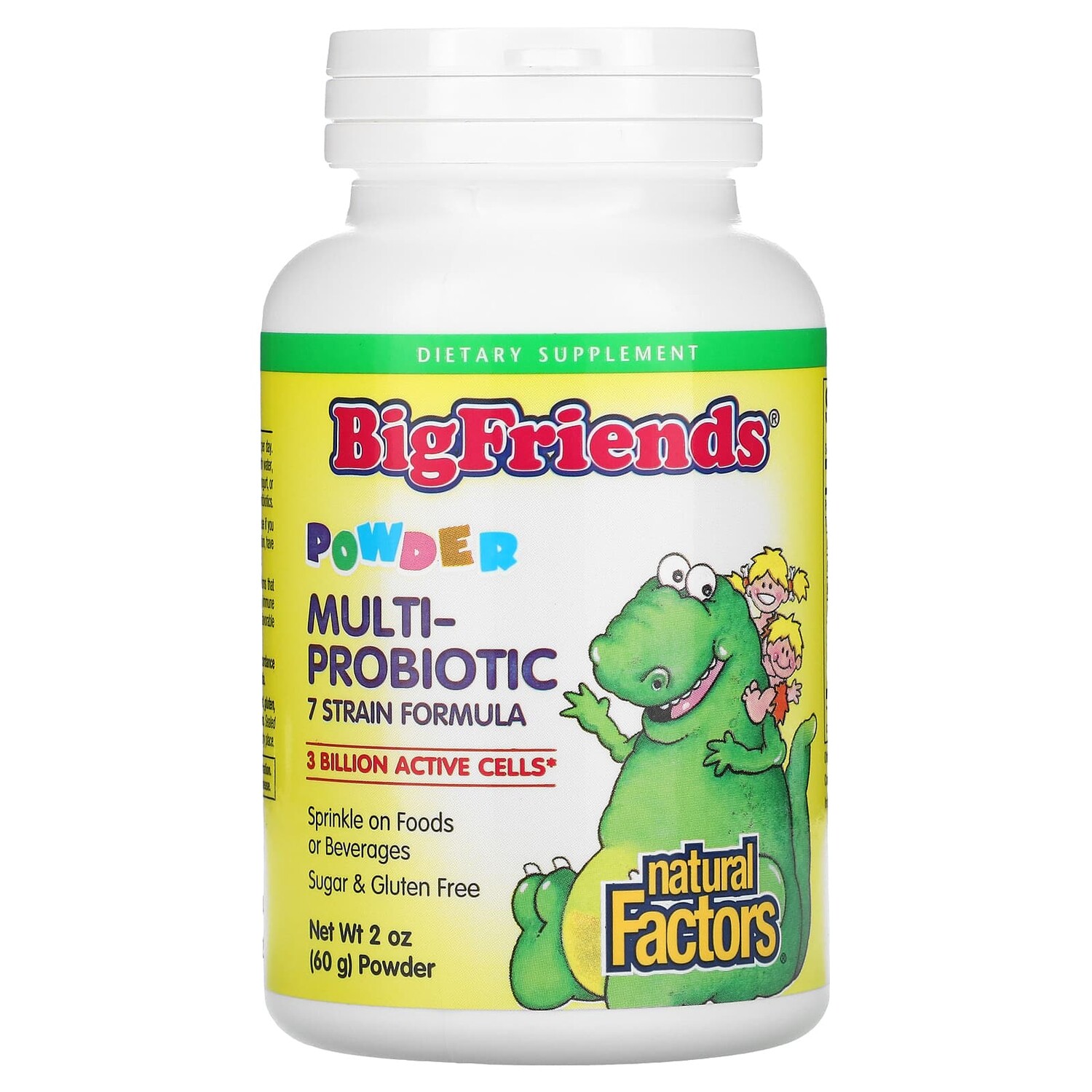 BigFriends, порошок с несколькими пробиотиками, 3 миллиарда, 60 г (2 унции), Natural Factors
BigFriends, порошок с несколькими пробиотиками, 3 миллиарда, 60 г (2 унции), Natural Factors