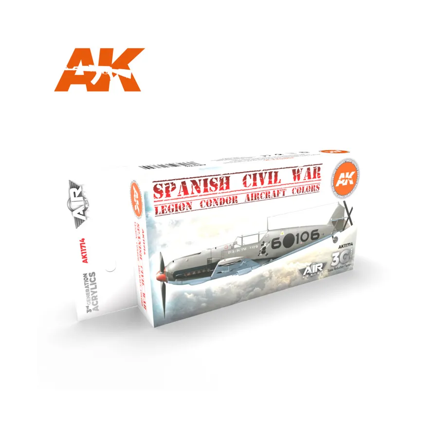 Гражданская война в Испании — цвета самолетов Легиона Кондор, 3rd Gen Acrylic Special Set
Гражданская война в Испании — цвета самолетов Легиона Кондор, 3rd Gen Acrylic Special Set