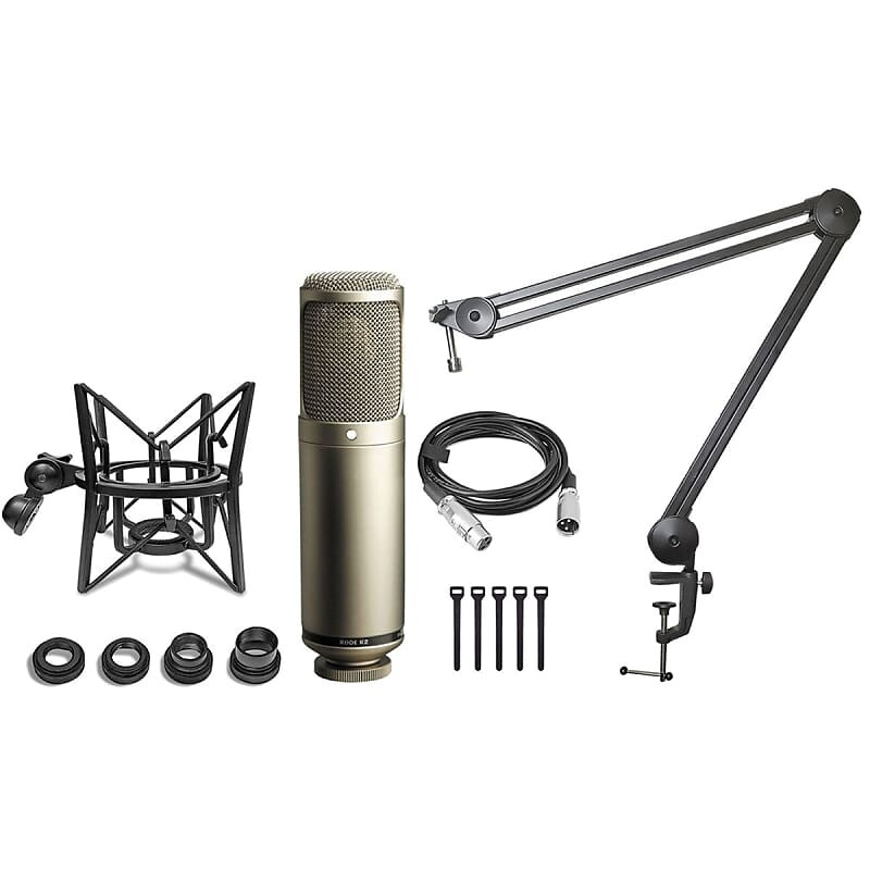 Микрофон RODE Rode K2 seamlessly variable dual 1" Condenser Valve Microphone Tube w/ Desktop Boom Arm and Microphone Spider Shockmount
Микрофон RODE Rode K2 seamlessly variable dual 1" Condenser Valve Microphone Tube w/ Desktop Boom Arm and Microphone Spider Shockmount
