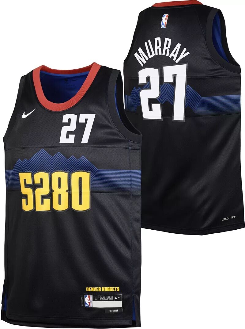 Черная майка Nike Youth 2023-24 City Edition Denver Nuggets Jamal Murray № 27 Swingman
Черная майка Nike Youth 2023-24 City Edition Denver Nuggets Jamal Murray № 27 Swingman