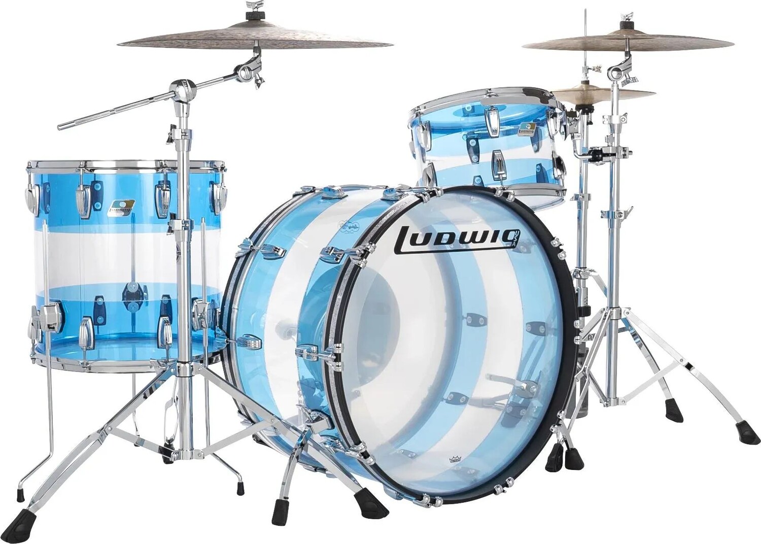 Набор из трех корпусов Vistalite Pro Beat, посвященный 50-летию Людвига, узор «А» (синий/прозрачный/синий)
Набор из трех корпусов Vistalite Pro Beat, посвященный 50-летию Людвига, узор «А» (синий/прозрачный/синий)
