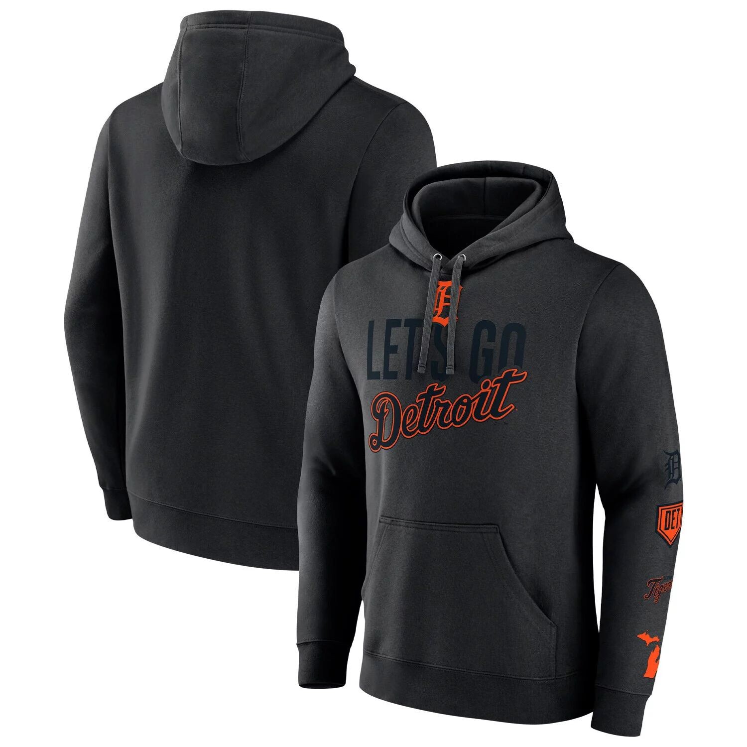 Мужской черный пуловер с капюшоном Fanatics с логотипом Detroit Tigers Base Loaded
Мужской черный пуловер с капюшоном Fanatics с логотипом Detroit Tigers Base Loaded