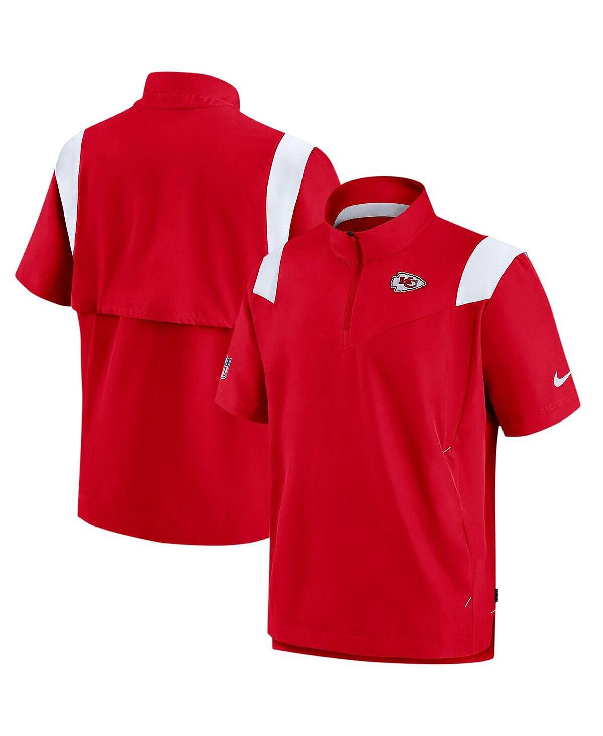 Мужская красная куртка Kansas City Chiefs Sideline Coaches с короткими рукавами и молнией четверть Nike
Мужская красная куртка Kansas City Chiefs Sideline Coaches с короткими рукавами и молнией четверть Nike