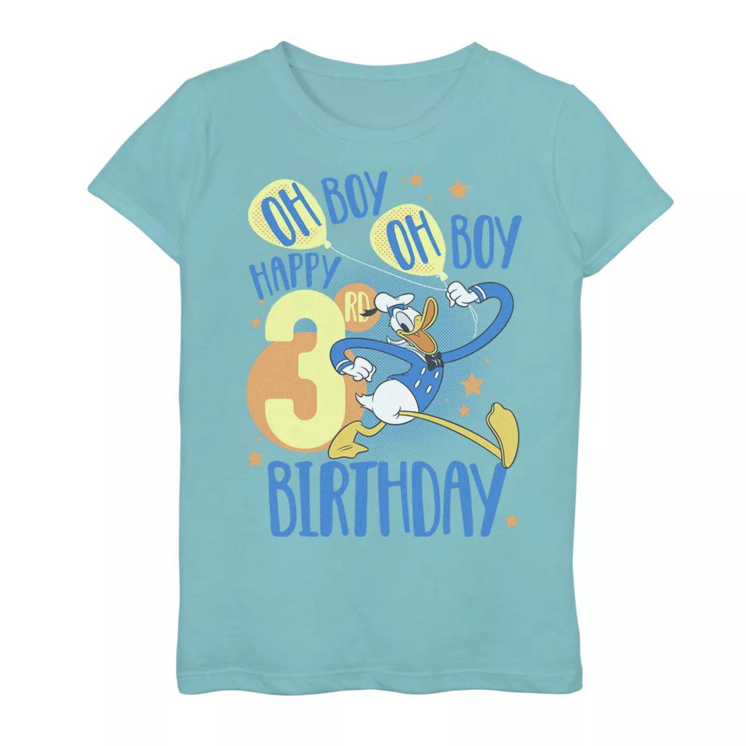 Футболка Disney's Donald Duck с рисунком «Oh Boy Oh Boy» для девочек 4–16 лет «С 3-м днем рождения» Disney
Футболка Disney's Donald Duck с рисунком «Oh Boy Oh Boy» для девочек 4–16 лет «С 3-м днем рождения» Disney