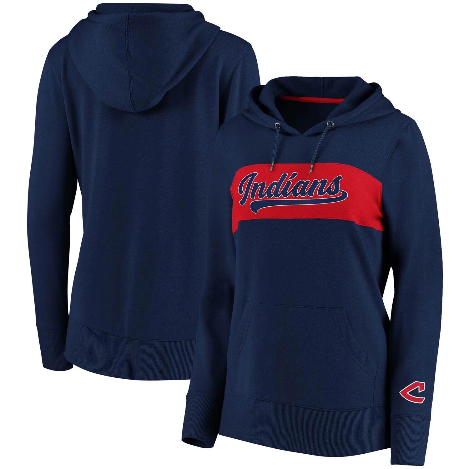 Женский темно-синий пуловер с капюшоном Fanatics Cleveland Indians Tri-Blend с цветными блоками Fanatics
Женский темно-синий пуловер с капюшоном Fanatics Cleveland Indians Tri-Blend с цветными блоками Fanatics