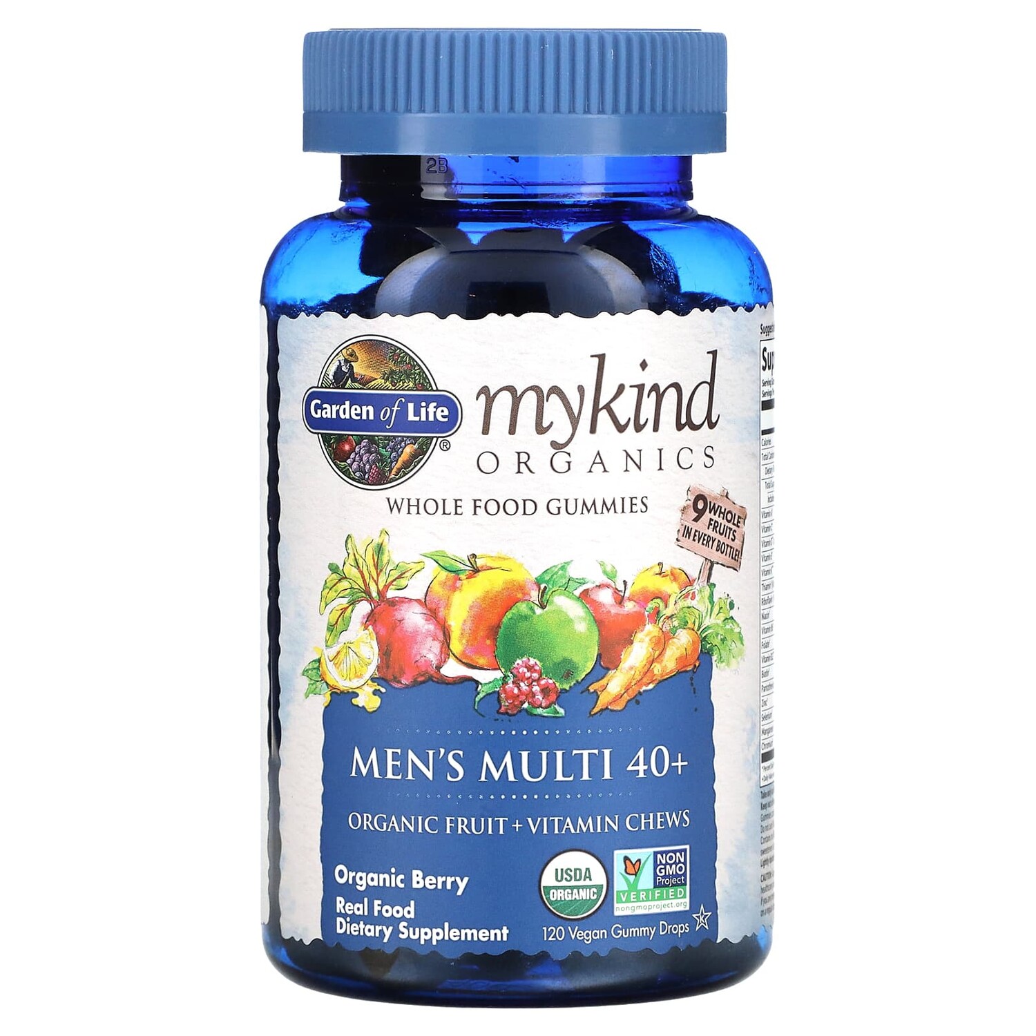 MyKind Organics, мультивитаминный комплекс для мужчин 40+, органические ягоды, 120 веганских жевательных таблеток, Garden of Life
MyKind Organics, мультивитаминный комплекс для мужчин 40+, органические ягоды, 120 веганских жевательных таблеток, Garden of Life