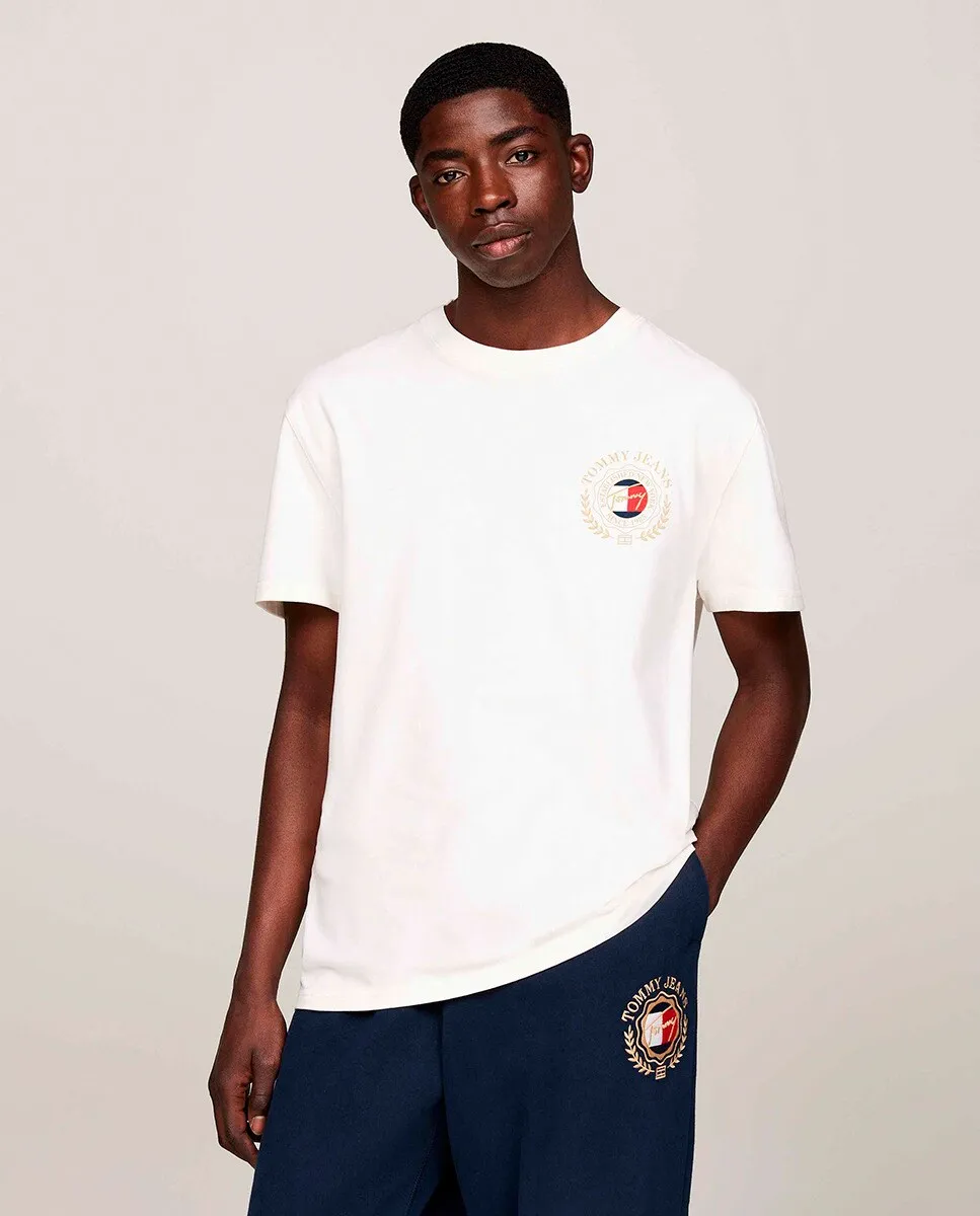 Мужская футболка с вышитым логотипом и короткими рукавами Tommy Jeans, цвет Crudo
Мужская футболка с вышитым логотипом и короткими рукавами Tommy Jeans, цвет Crudo