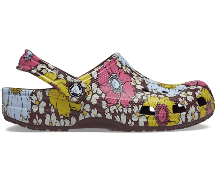 Классические сабо с цветочным принтом в стиле ретро Crocs женские, цвет Dark Cherry / Multi
Классические сабо с цветочным принтом в стиле ретро Crocs женские, цвет Dark Cherry / Multi