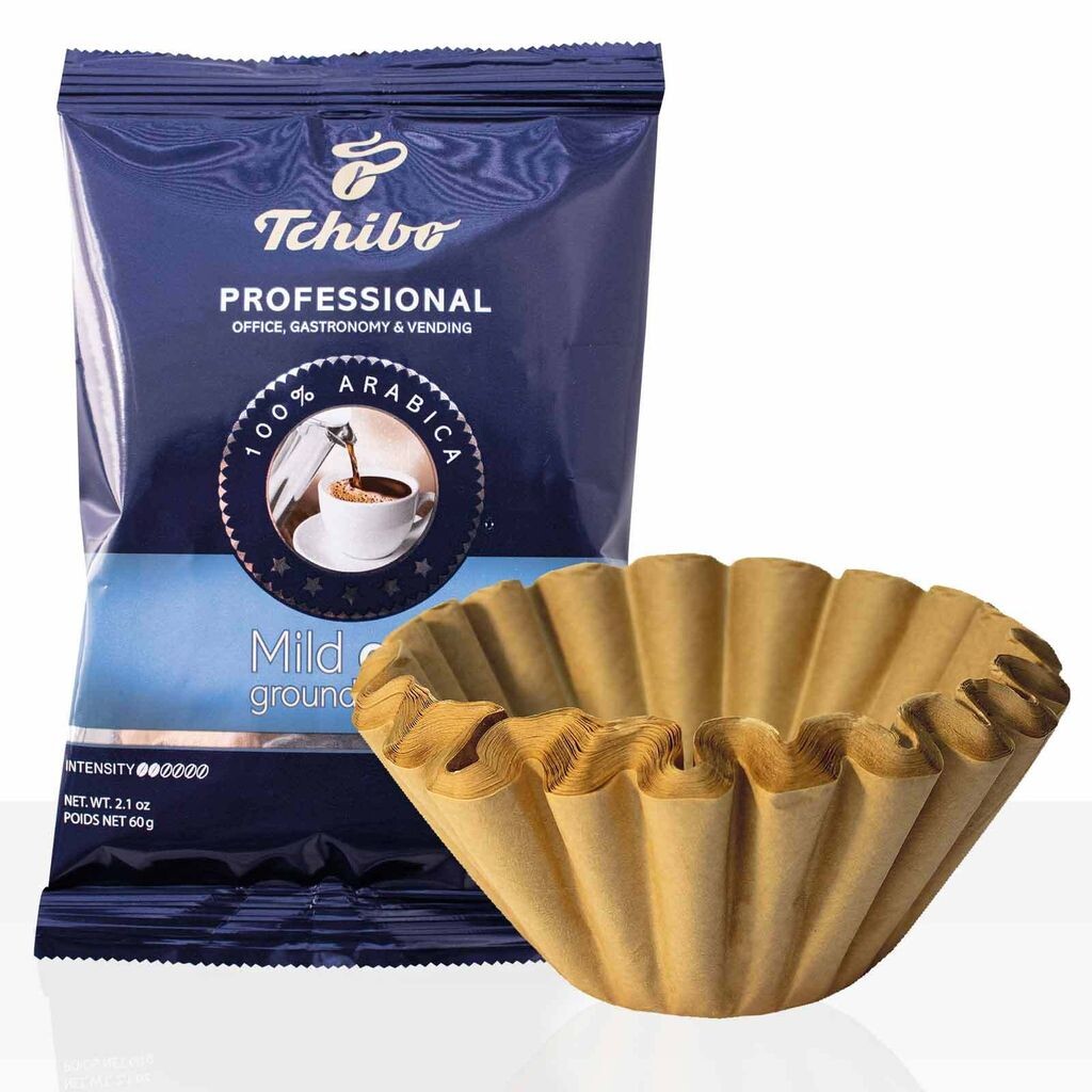 Tchibo Cafe Classic Mild 42 x 60г молотый кофе + 50 корзиночных фильтров, пакет услуг
Tchibo Cafe Classic Mild 42 x 60г молотый кофе + 50 корзиночных фильтров, пакет услуг