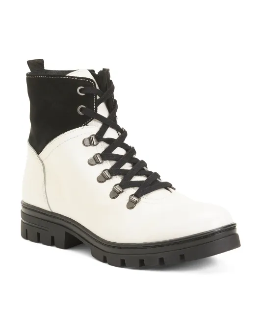 Водонепроницаемые ботильоны Kai из кожи и замши на шнуровке Eric Michael, цвет White Leather
Водонепроницаемые ботильоны Kai из кожи и замши на шнуровке Eric Michael, цвет White Leather