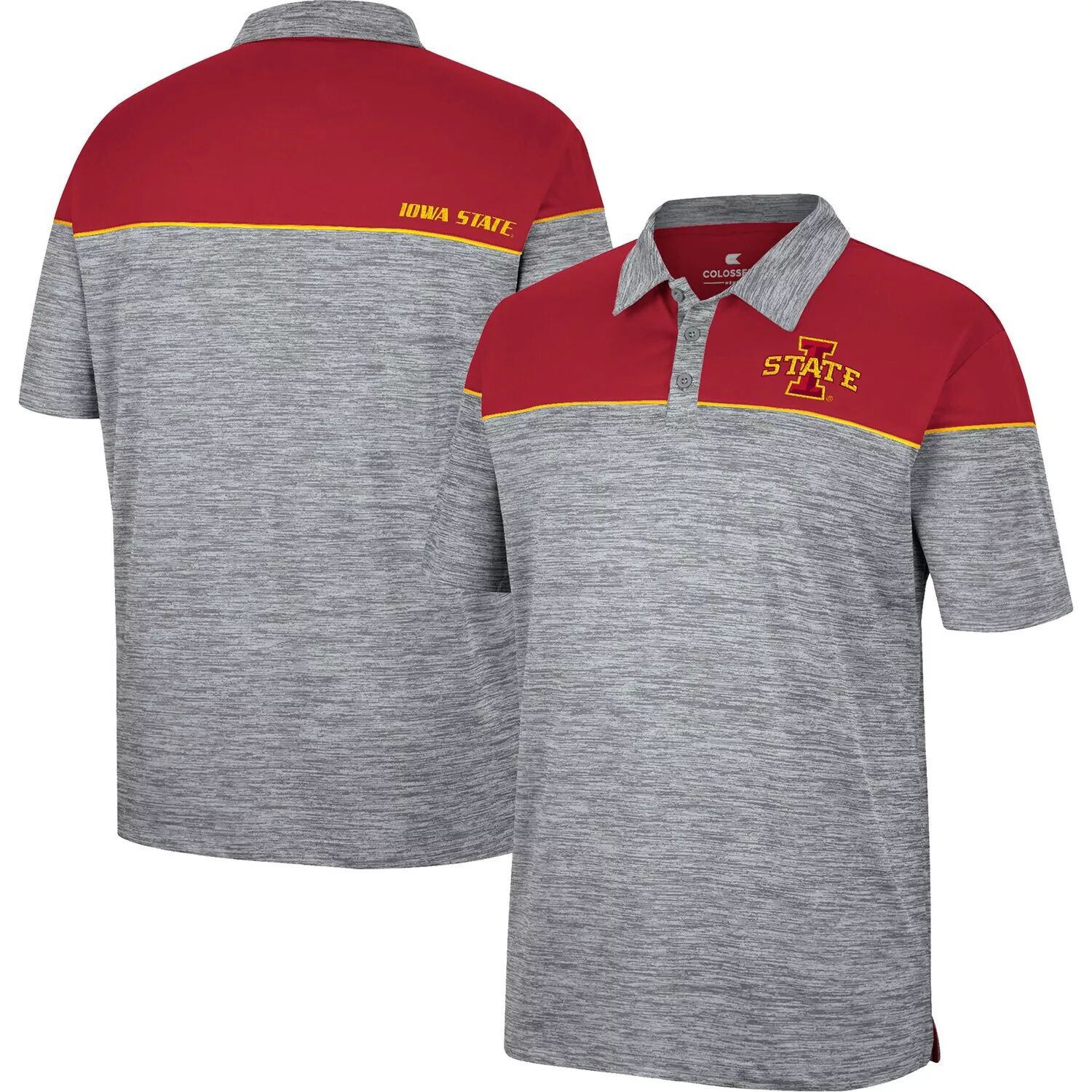 Мужская рубашка-поло Heathered Grey/Cardinal Iowa State Cyclones Birdie Colosseum
Мужская рубашка-поло Heathered Grey/Cardinal Iowa State Cyclones Birdie Colosseum