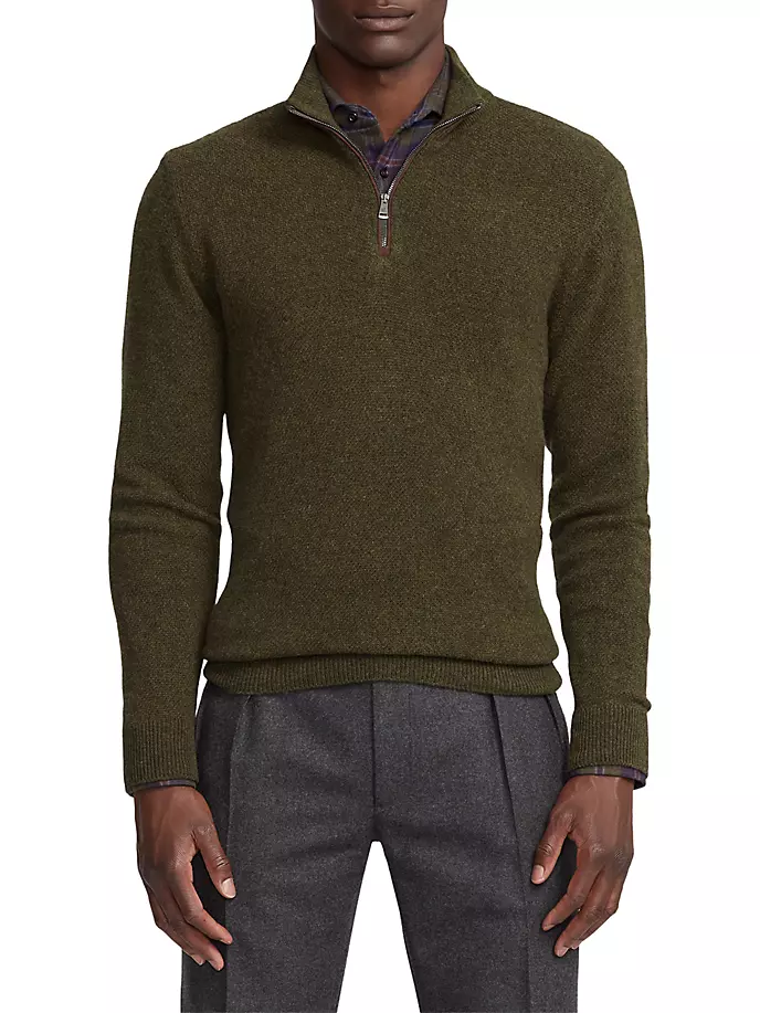 Кашемировый свитер с молнией до половины длины Birdseye Ralph Lauren Purple Label, мультиколор
Кашемировый свитер с молнией до половины длины Birdseye Ralph Lauren Purple Label, мультиколор