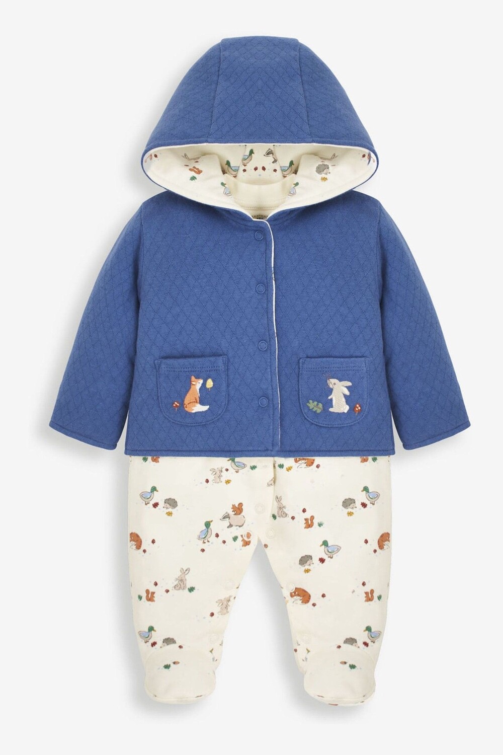 JoJo Maman Bébé Комплект из двух предметов с комбинезоном и вышитым карманом Jojo Maman Bébé, синий
JoJo Maman Bébé Комплект из двух предметов с комбинезоном и вышитым карманом Jojo Maman Bébé, синий