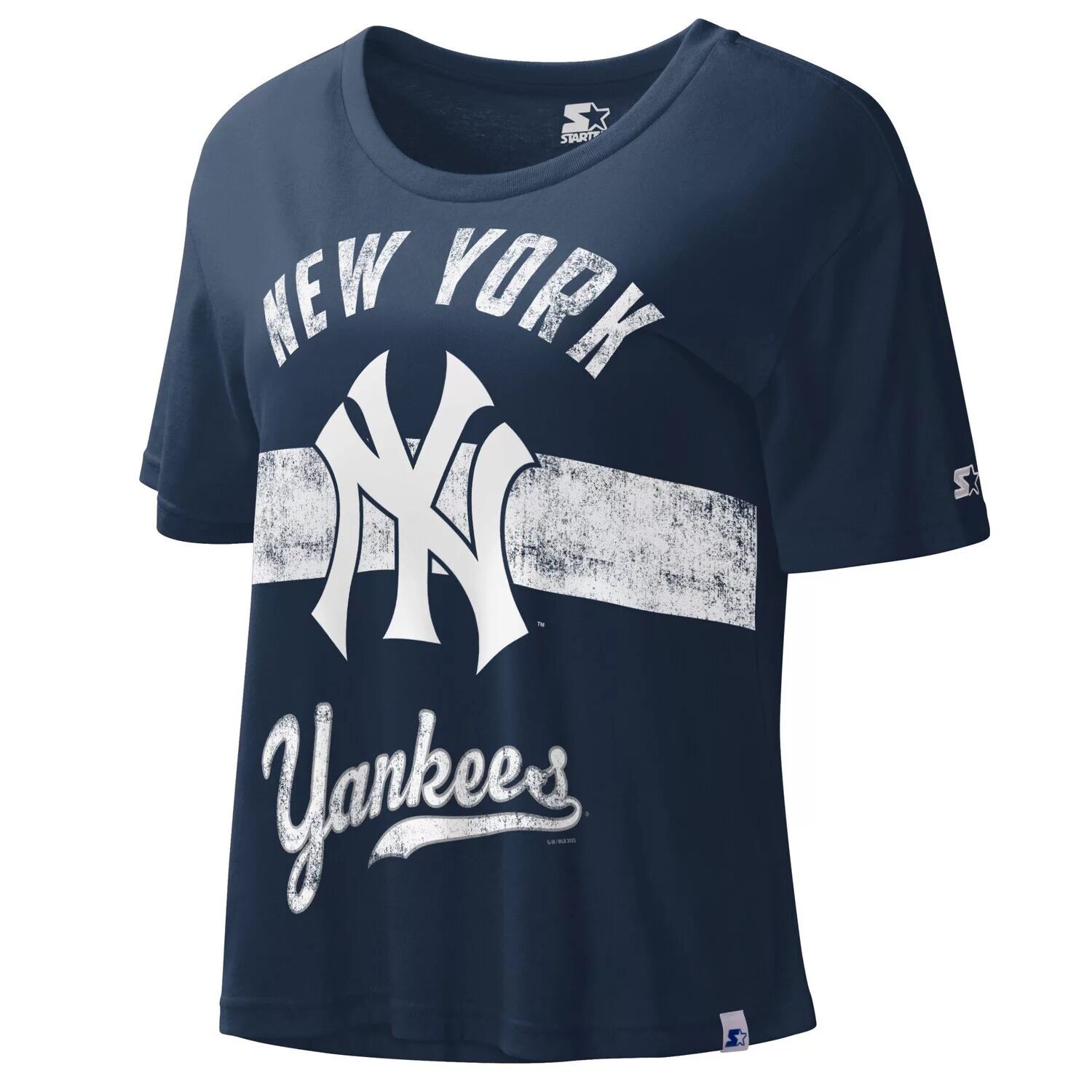 Женский укороченный топ темно-синего цвета New York Yankees Cooperstown Collection Record Setter Starter
Женский укороченный топ темно-синего цвета New York Yankees Cooperstown Collection Record Setter Starter