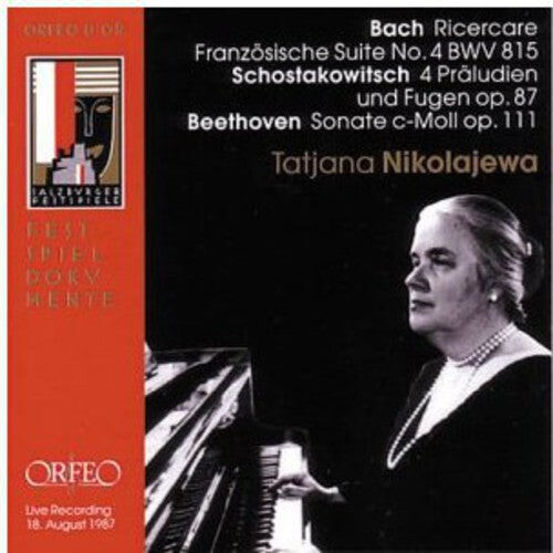 CD диск Bach / Shostakovich / Beethoven / Nikolayeva: Ricercare a 3 Voci / Prelude & Fugues / Piano Stas
CD диск Bach / Shostakovich / Beethoven / Nikolayeva: Ricercare a 3 Voci / Prelude & Fugues / Piano Stas