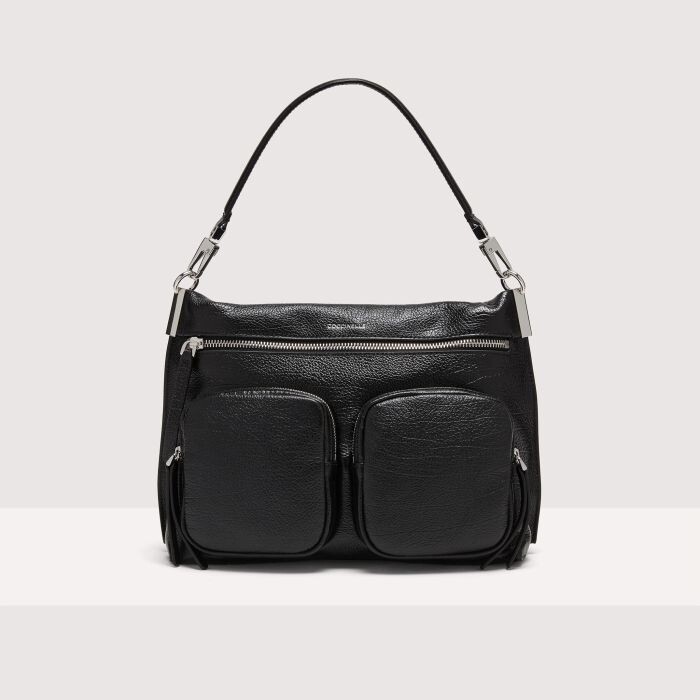 Сумочка из блестящей кожи с тиснением козы Coccinelle HYLE SHINY GOAT MEDIUM, черный
Сумочка из блестящей кожи с тиснением козы Coccinelle HYLE SHINY GOAT MEDIUM, черный