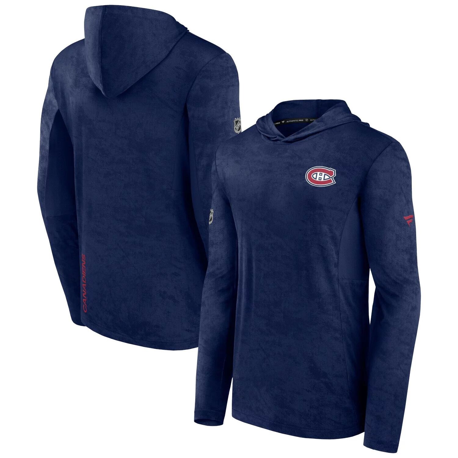 Мужской фирменный темно-синий пуловер с капюшоном Montreal Canadiens Authentic Pro Rink Camo Fanatics
Мужской фирменный темно-синий пуловер с капюшоном Montreal Canadiens Authentic Pro Rink Camo Fanatics