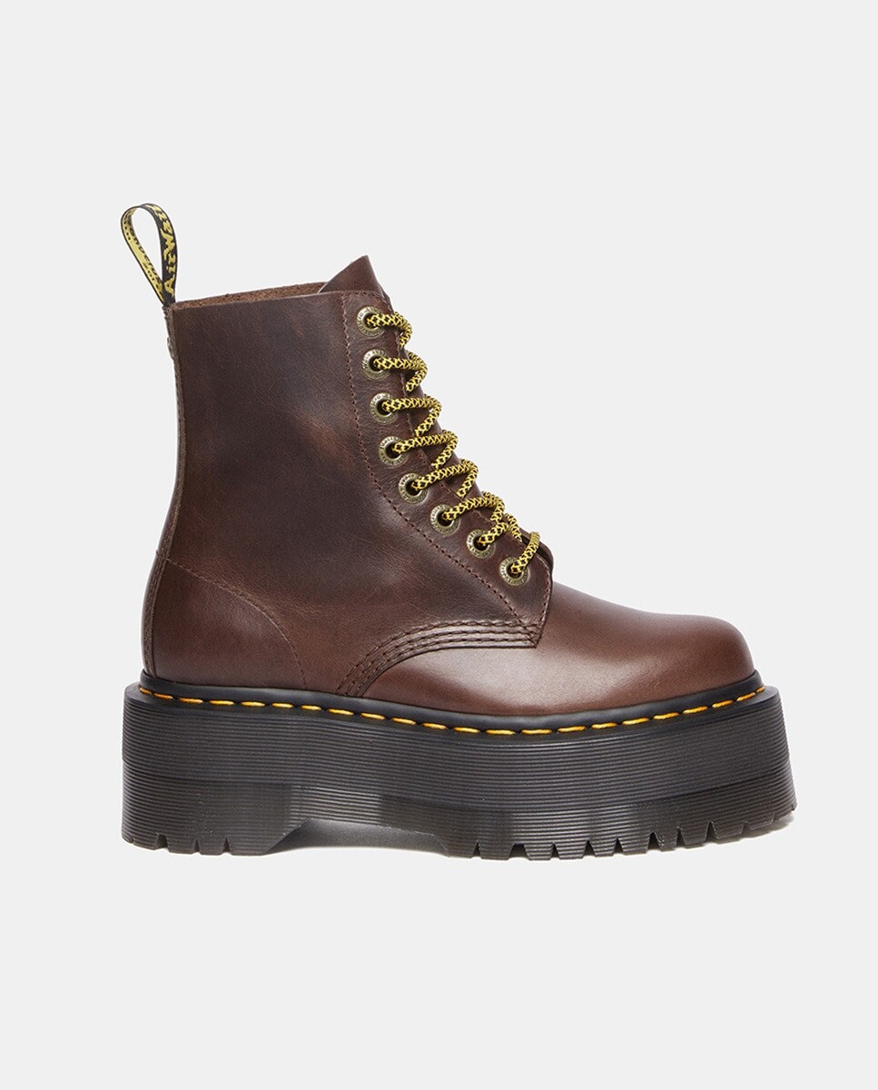Женские кожаные ботильоны 1460 Pascal Max в стиле милитари на платформе Dr. Martens, коричневый
Женские кожаные ботильоны 1460 Pascal Max в стиле милитари на платформе Dr. Martens, коричневый