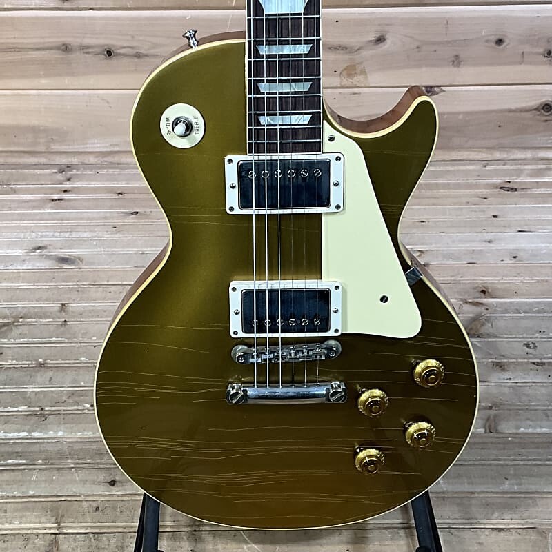Электрогитара Gibson Custom Shop 1957 Les Paul Goldtop Reissue Murphy Lab Ultra Light Aged Electric Guitar - Double Gold
Электрогитара Gibson Custom Shop 1957 Les Paul Goldtop Reissue Murphy Lab Ultra Light Aged Electric Guitar - Double Gold