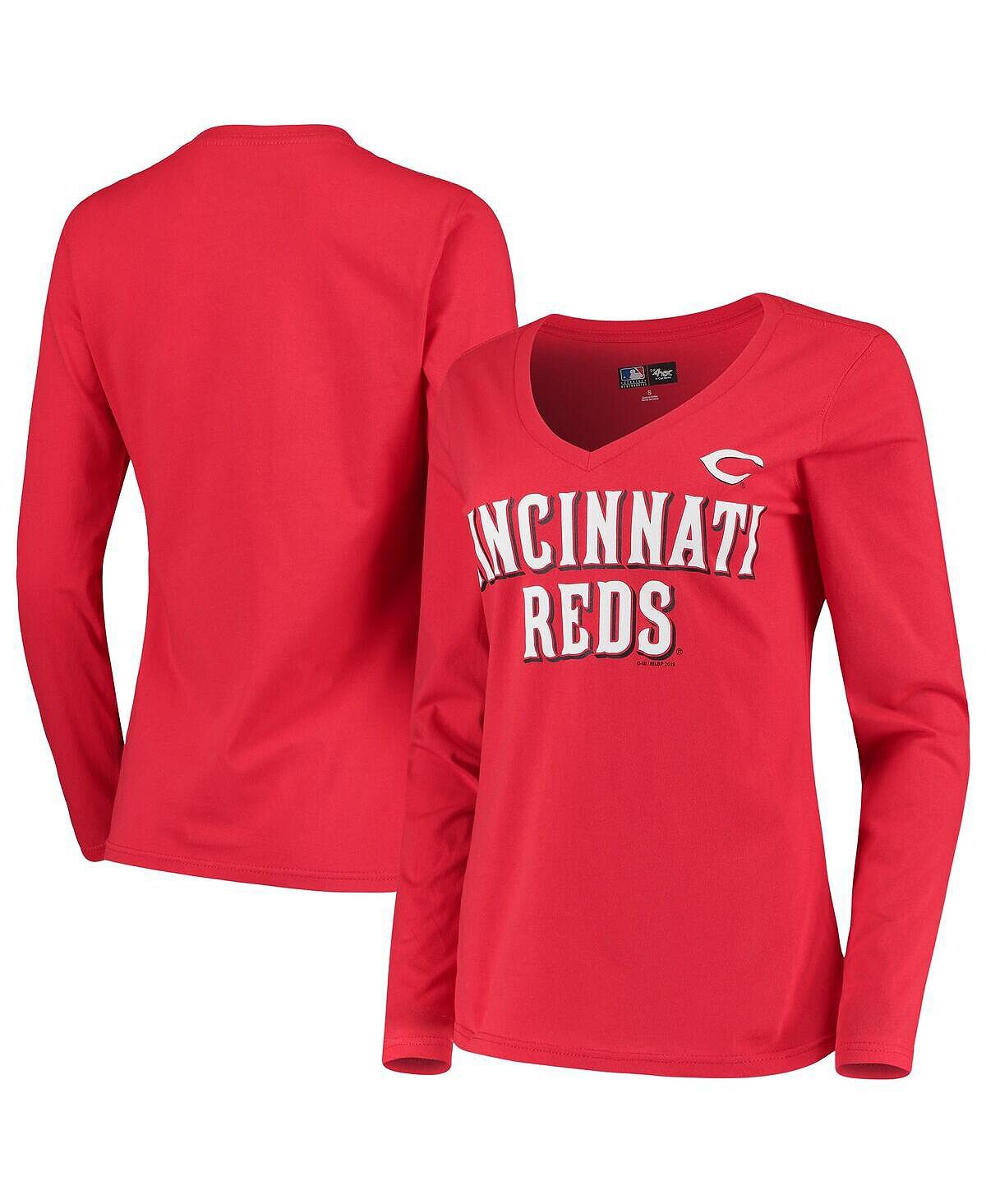 Женская красная футболка с длинным рукавом Cincinnati Reds Post Season G-III 4Her by Carl Banks, красный
Женская красная футболка с длинным рукавом Cincinnati Reds Post Season G-III 4Her by Carl Banks, красный