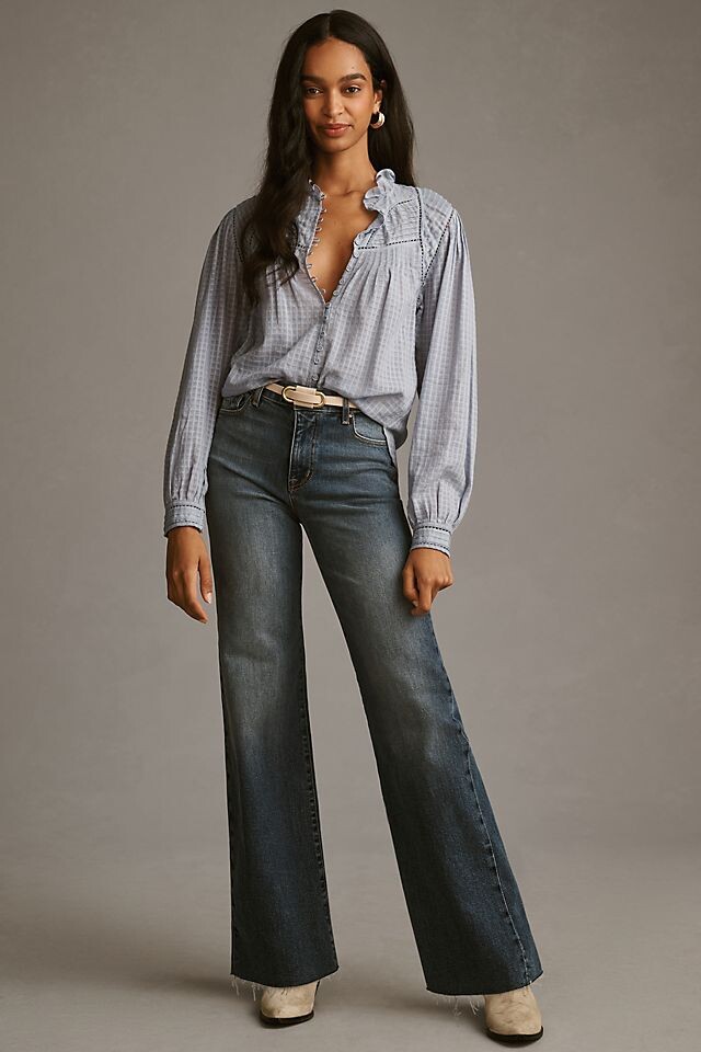 Джинсы Fidelity Denim Kelli с высокой посадкой и широкими штанинами, цвет porto blue
Джинсы Fidelity Denim Kelli с высокой посадкой и широкими штанинами, цвет porto blue