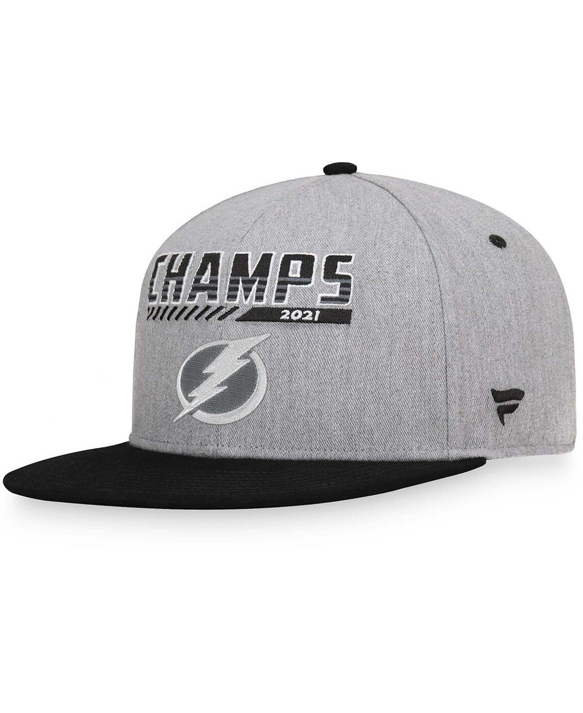 Мужская регулируемая кепка Snapback в стиле Хизер серо-черная Tampa Bay Lightning в честь чемпионов Кубка Стэнли 2021 Fanatics
Мужская регулируемая кепка Snapback в стиле Хизер серо-черная Tampa Bay Lightning в честь чемпионов Кубка Стэнли 2021 Fanatics