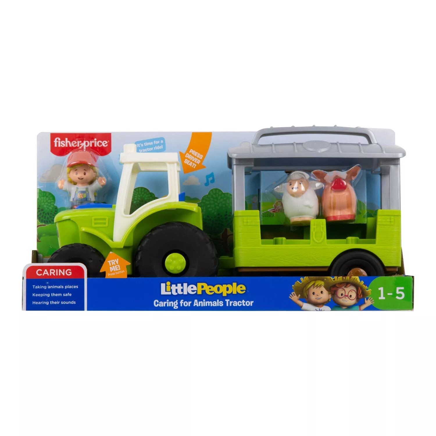 Набор Little People Fisher-Price для ухода за животными: трактор и аксессуары Fisher-Price
Набор Little People Fisher-Price для ухода за животными: трактор и аксессуары Fisher-Price