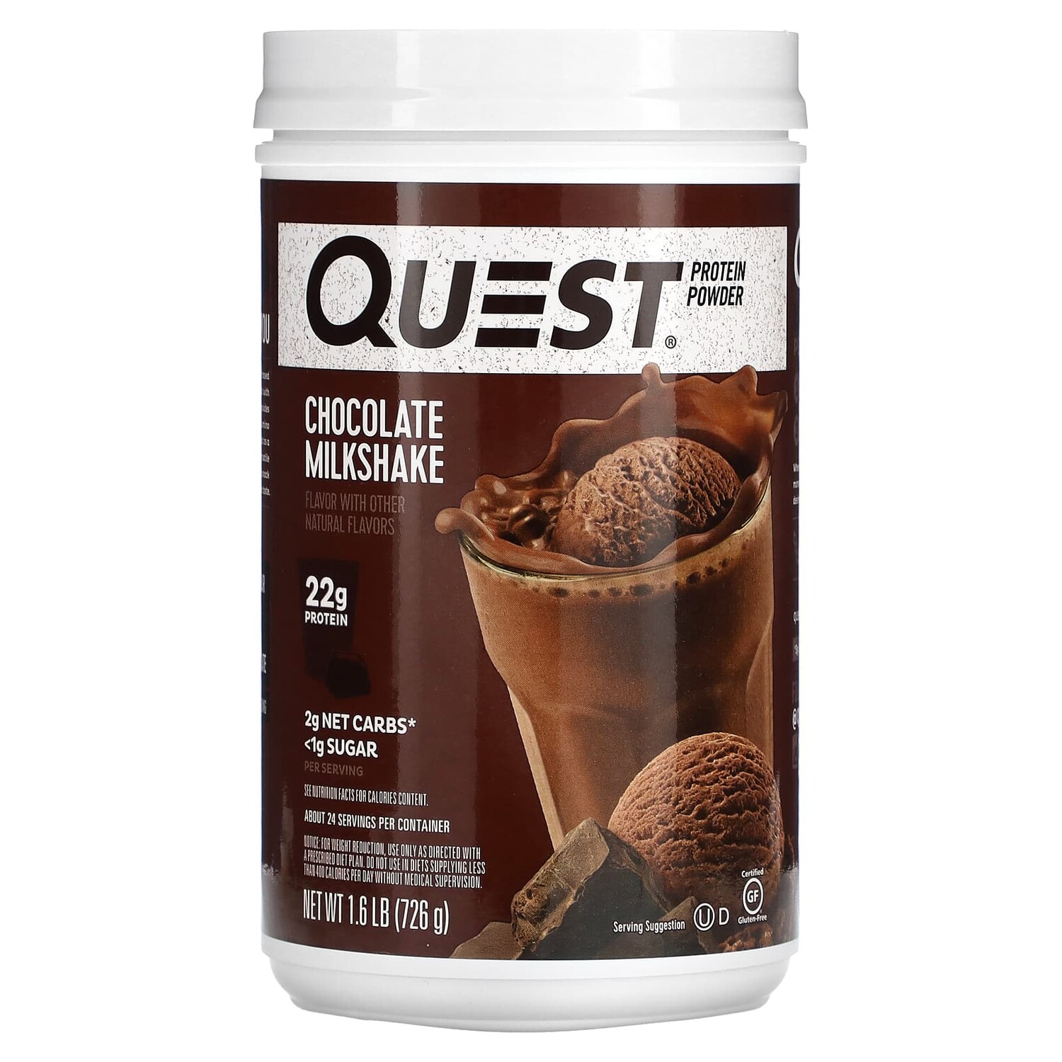 Протеиновый порошок, шоколадный молочный коктейль, 726 г (1,6 фунта), Quest Nutrition
Протеиновый порошок, шоколадный молочный коктейль, 726 г (1,6 фунта), Quest Nutrition