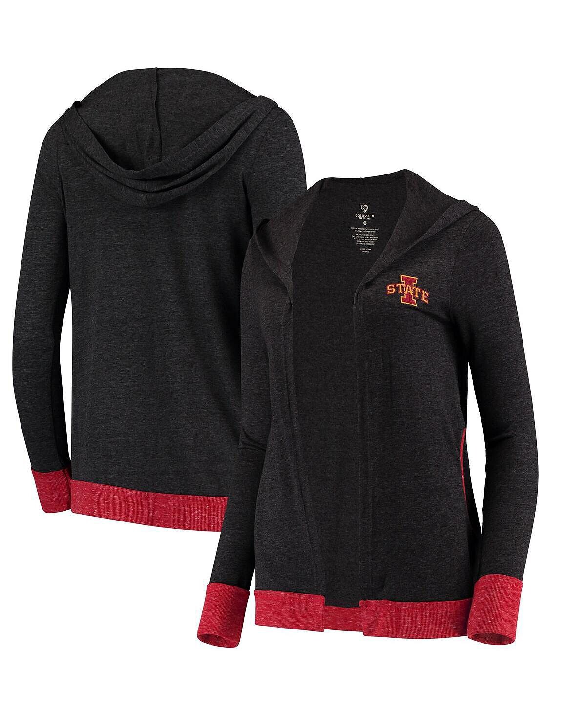 Женский темно-серый кардиган Tri-Blend с открытым капюшоном Iowa State Cyclones для бега с препятствиями Colosseum
Женский темно-серый кардиган Tri-Blend с открытым капюшоном Iowa State Cyclones для бега с препятствиями Colosseum