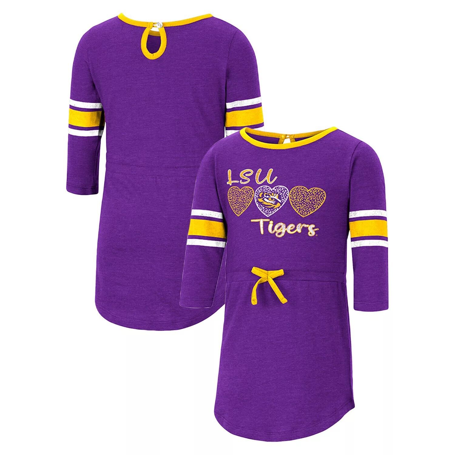Фиолетовое платье в полоску с короткими рукавами LSU Tiger для девочек Колизей Colosseum
Фиолетовое платье в полоску с короткими рукавами LSU Tiger для девочек Колизей Colosseum