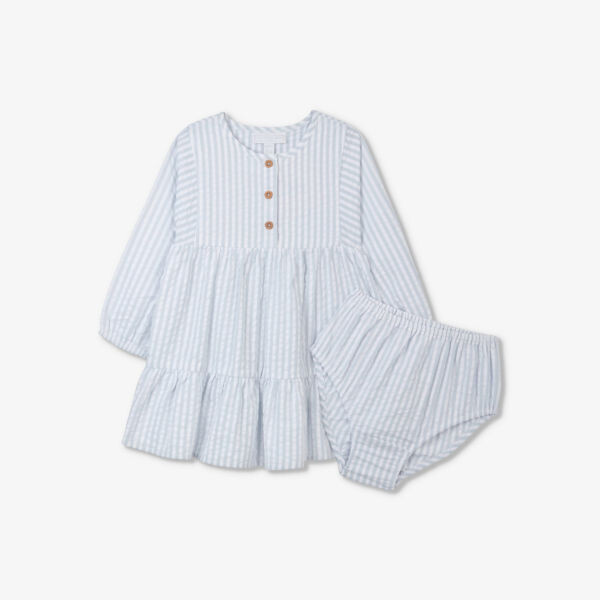 Платье из жатого хлопка с полосатым принтом 0–18 месяцев The Little White Company, цвет stripe
Платье из жатого хлопка с полосатым принтом 0–18 месяцев The Little White Company, цвет stripe