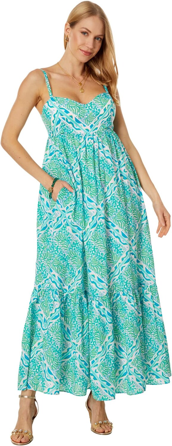 Хлопковое платье макси Hiedi Lilly Pulitzer, цвет Prism Blue Good Greef Engineered Maxi Dress
Хлопковое платье макси Hiedi Lilly Pulitzer, цвет Prism Blue Good Greef Engineered Maxi Dress