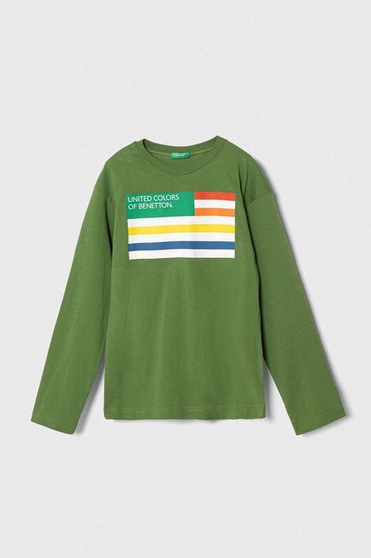 Хлопковая рубашка с длинными рукавами для мальчиков и девочек United Colors of Benetton, зеленый
Хлопковая рубашка с длинными рукавами для мальчиков и девочек United Colors of Benetton, зеленый