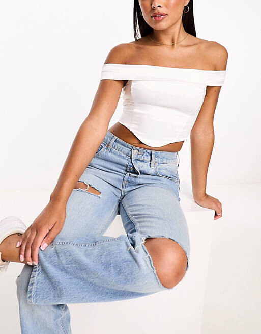 Корсетный топ с открытыми плечами из эластичного атласа ASOS DESIGN цвета слоновой кости
Корсетный топ с открытыми плечами из эластичного атласа ASOS DESIGN цвета слоновой кости