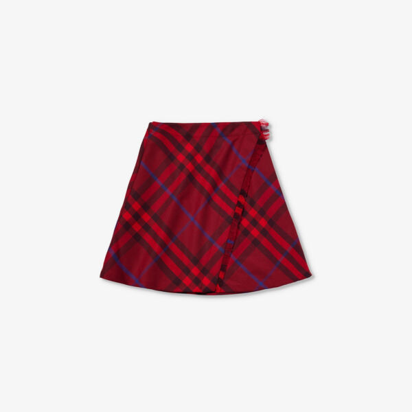 Шерстяная юбка ria в клетку с потертым краем 8-14 лет Burberry, цвет crimson ip chk
Шерстяная юбка ria в клетку с потертым краем 8-14 лет Burberry, цвет crimson ip chk