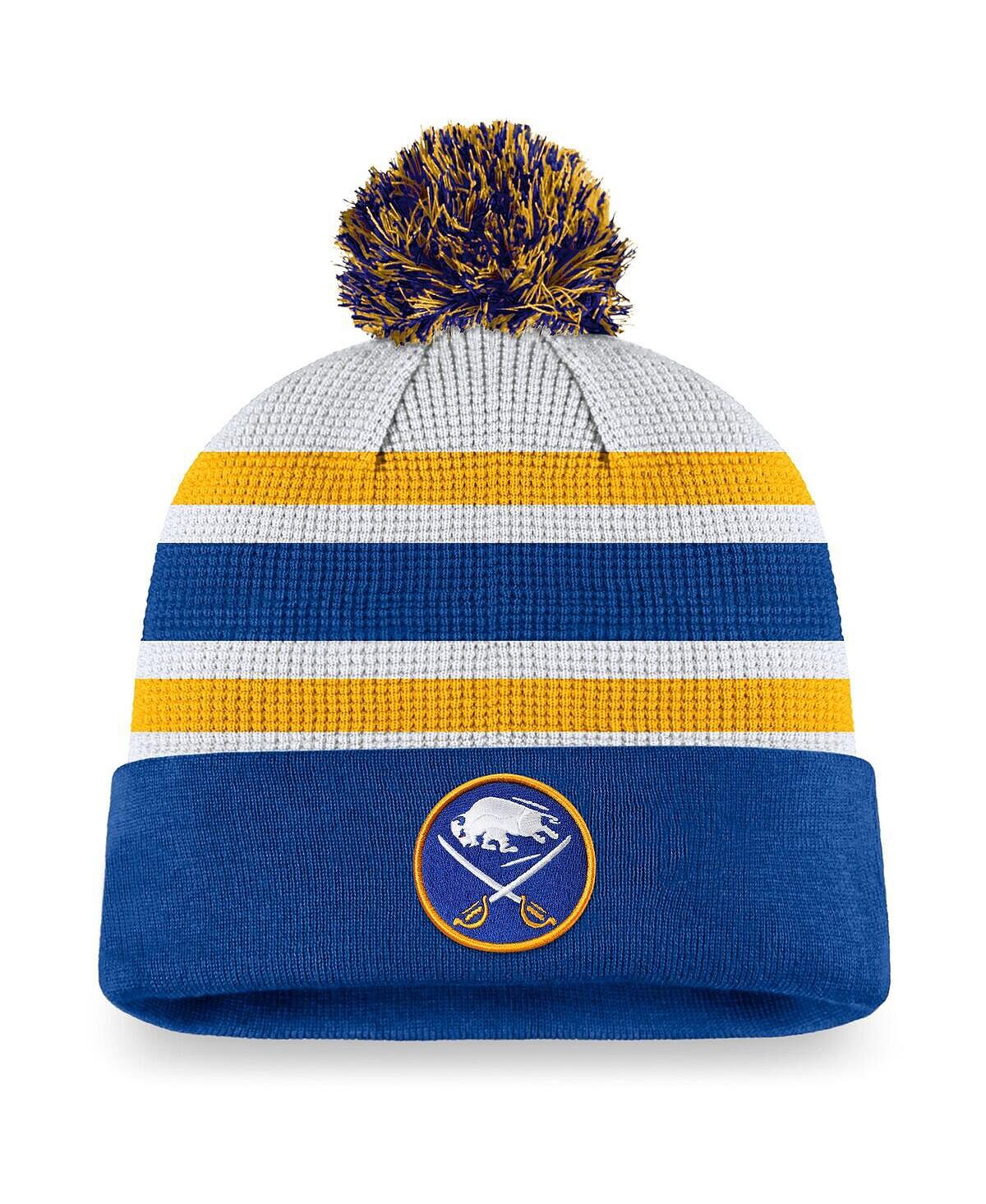 Мужская белая вязаная шапка Royal Buffalo Sabre Authentic Pro Draft с манжетами и помпоном Fanatics
Мужская белая вязаная шапка Royal Buffalo Sabre Authentic Pro Draft с манжетами и помпоном Fanatics