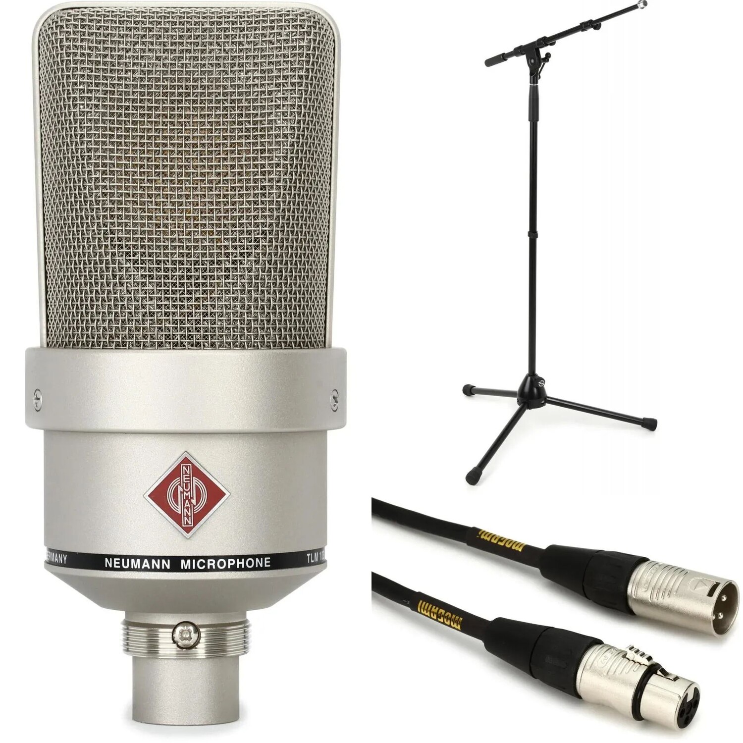 Neumann TLM 103 Anniversary Edition Комплект конденсаторных микрофонов с большой диафрагмой, подставкой и кабелем - никель
Neumann TLM 103 Anniversary Edition Комплект конденсаторных микрофонов с большой диафрагмой, подставкой и кабелем - никель