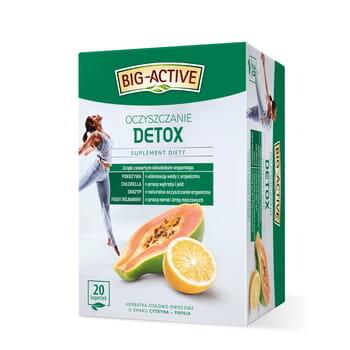 Big-Active, Детокс-очищение, пищевая добавка, 20 пакетиков по 2 г, 40 г Inne
Big-Active, Детокс-очищение, пищевая добавка, 20 пакетиков по 2 г, 40 г Inne