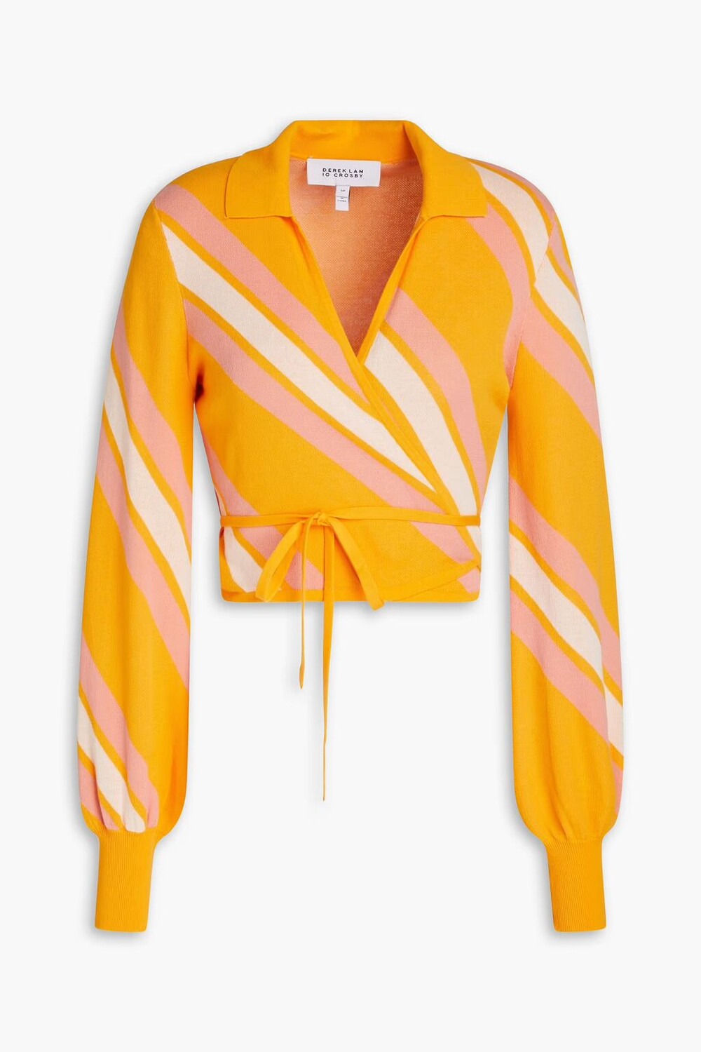 Укороченный топ Leona из смесового хлопка в полоску с запахом Derek Lam 10 Crosby, оранжевый
Укороченный топ Leona из смесового хлопка в полоску с запахом Derek Lam 10 Crosby, оранжевый