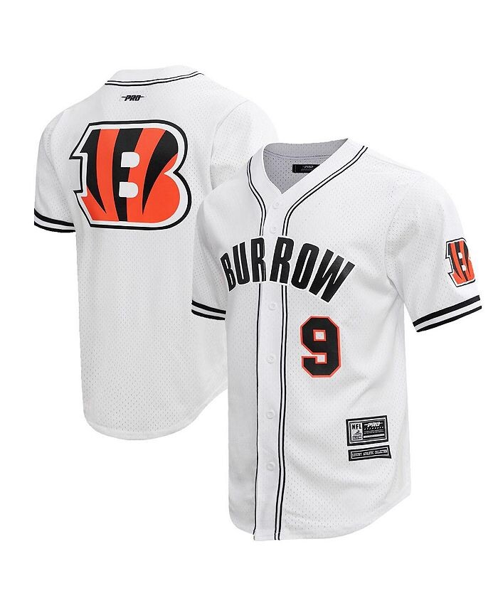 Мужская белая рубашка на пуговицах для бейсболиста Joe Burrow Cincinnati Bengals Pro Standard, белый
Мужская белая рубашка на пуговицах для бейсболиста Joe Burrow Cincinnati Bengals Pro Standard, белый