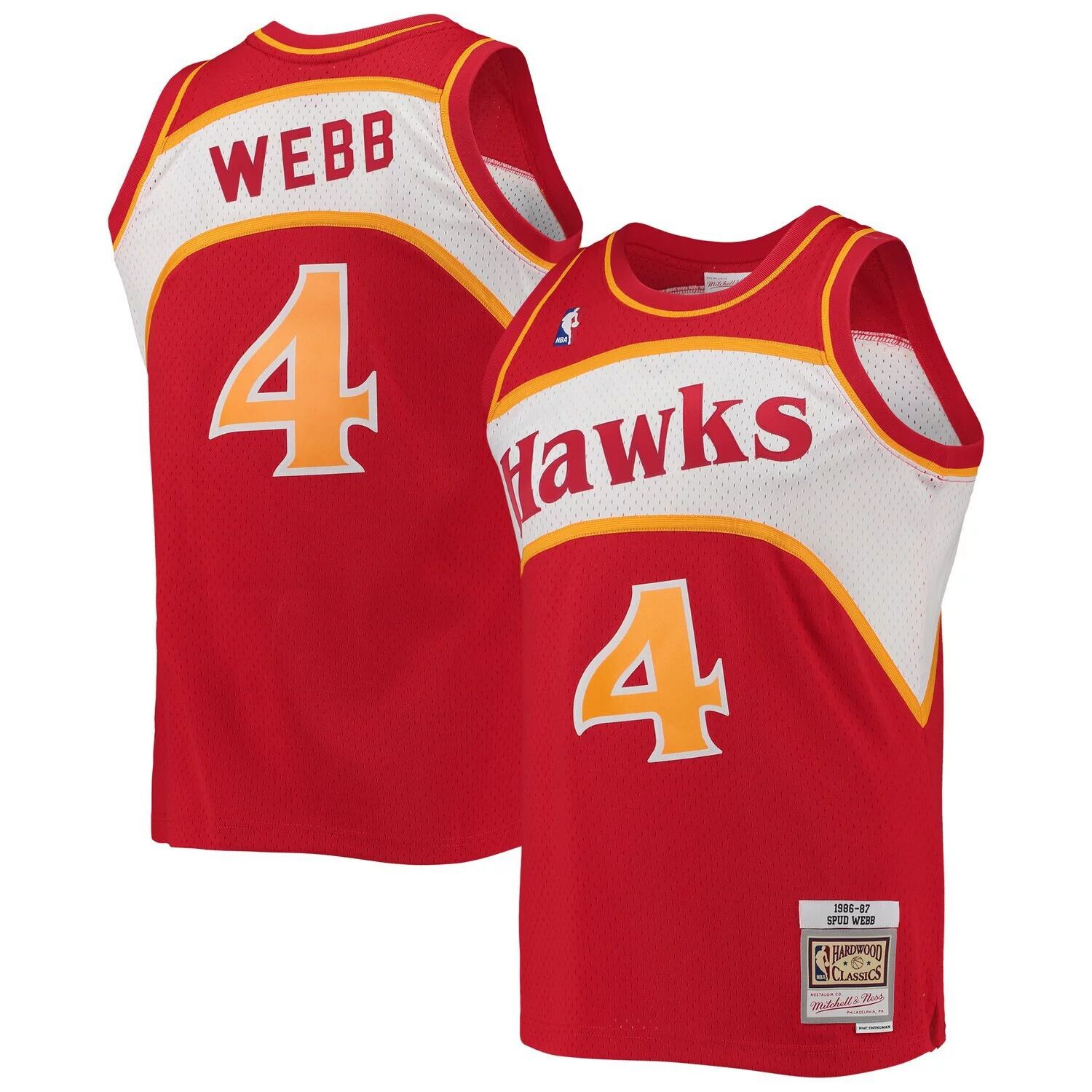 Мужская майка Mitchell & Ness Spud Webb Red Atlanta Hawks Hardwood Classics Swingman
Мужская майка Mitchell & Ness Spud Webb Red Atlanta Hawks Hardwood Classics Swingman
