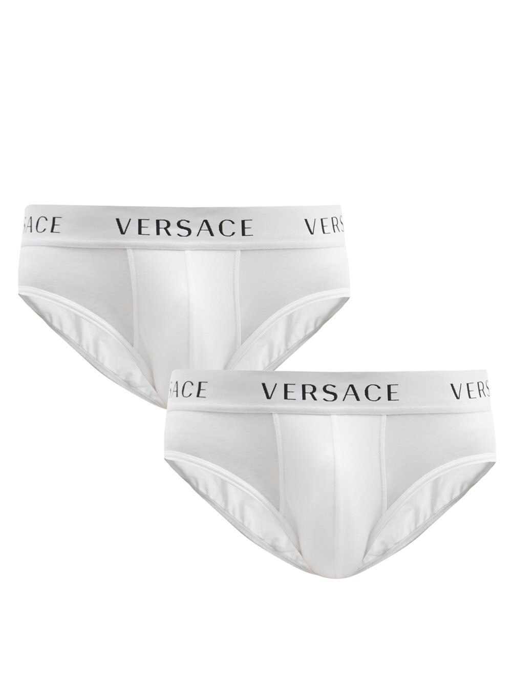 Комплект из двух жаккардовых трусов с логотипом из смесового хлопка. Versace, белый
Комплект из двух жаккардовых трусов с логотипом из смесового хлопка. Versace, белый