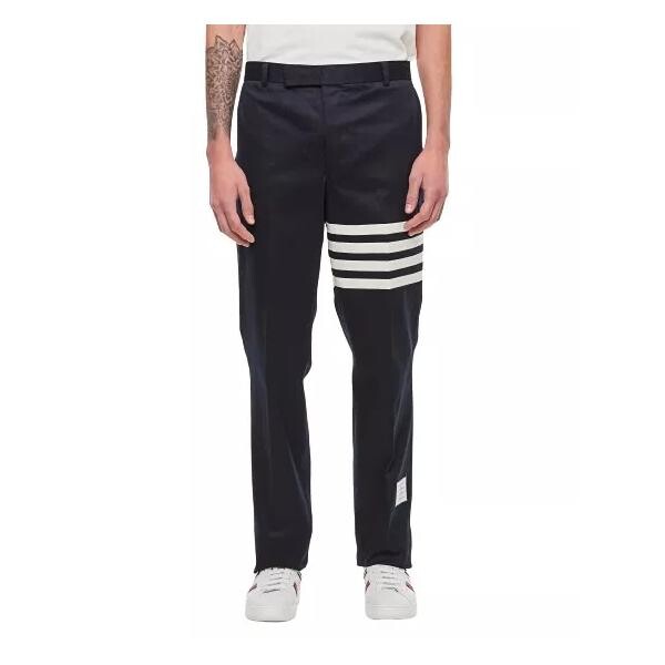 Брюки unconstructured chino trouser with 4 bar in cotton Thom Browne, синий
Брюки unconstructured chino trouser with 4 bar in cotton Thom Browne, синий